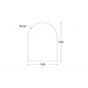 Κρεμαστός Καθρέπτης Arch 60x80 εκ. με Led
